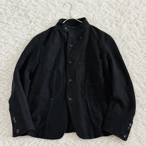 45R Cotton Mole 908 All Coverall Stand Collar Jacket Logo Black Size-M - product listing photo