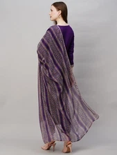 Gosriki Women'S Cotton Blend Straight Solid Kurta With Pant & Dupatta (Saru-B...