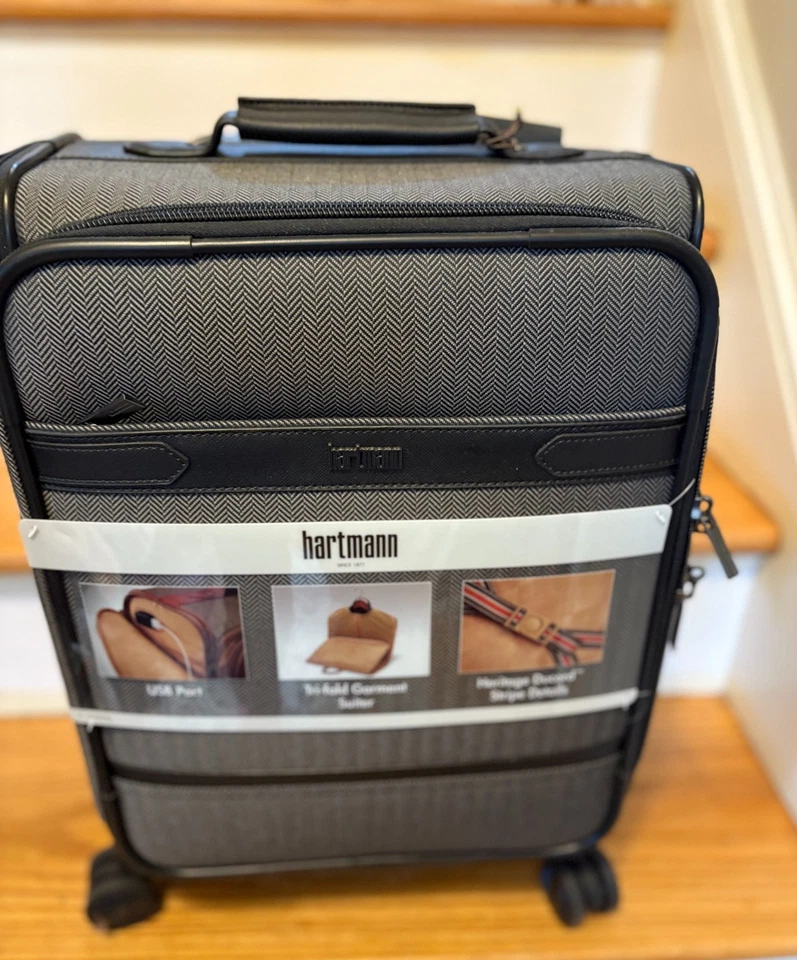 Hartmann Herringbone Deluxe Gray Under-Seater Spinner Carry-On (Free Shipping) - Image 4 of 4