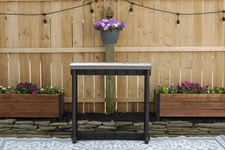 Leisure Accents Single Bar - Deep Grey/Black - Durable & Easy Assembly