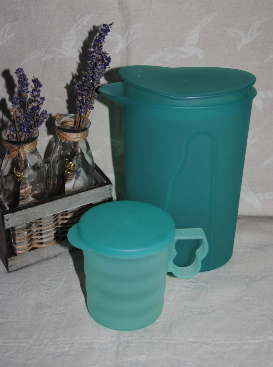 Lot de 2 grandes boites à soupe TUPPERWARE oranges VINTAGE H : 21,5 cm