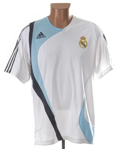 REAL MADRID 2007/2008 TRAINING FOOTBALL SHIRT ADIDAS SIZE L ADULT