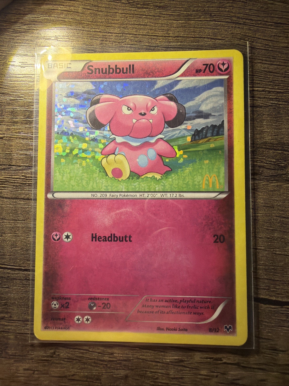 Snubbull - 8/12 - McDonald’s Promos 2014 (M14) Pokemon TCG HoloFoil  8/12