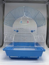 18  Bird Cage Parakeet Canary Finches Travel Cage 2 Perch 2 Cups Bird Swing Tray