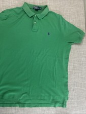 Ralph Lauren Polo Shirt Men's Classic Fit XL Green Short Sleeve 100 Cotton