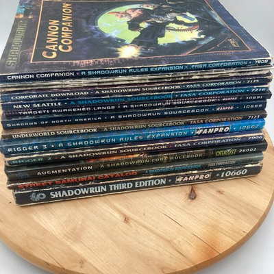 #ad #ad Shadowrun 3rd Edition RPG 11 Book Lot Critters Character Dossier Street Samurai $99.99