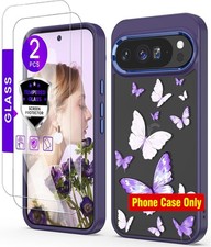 Crystal Clear Butterfly Flower Case for Google Pixel 10 and 10 Pro