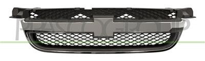 Grille centrale Chevrolet Aveo antichoc en ABS noir et moulure chromée