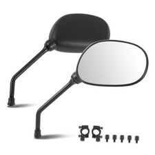 Front Pair of ATV SideView Mirror Fits 7/8" Handlebar Compatible With Oval