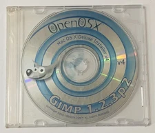 NEW OpenOSX GIMP 1.2.3p2 Mac OS X Deluxe Installer v4, Factory Sealed (2002) CD