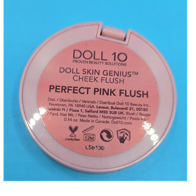 Doll 10 Doll Skin Genius Cheek Flush Blush Perfect Pink Flush 0.14 oz