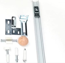 BIFOLD DOOR TOP TRACK 30” (762mm) plus full fittings kit - NO hinges