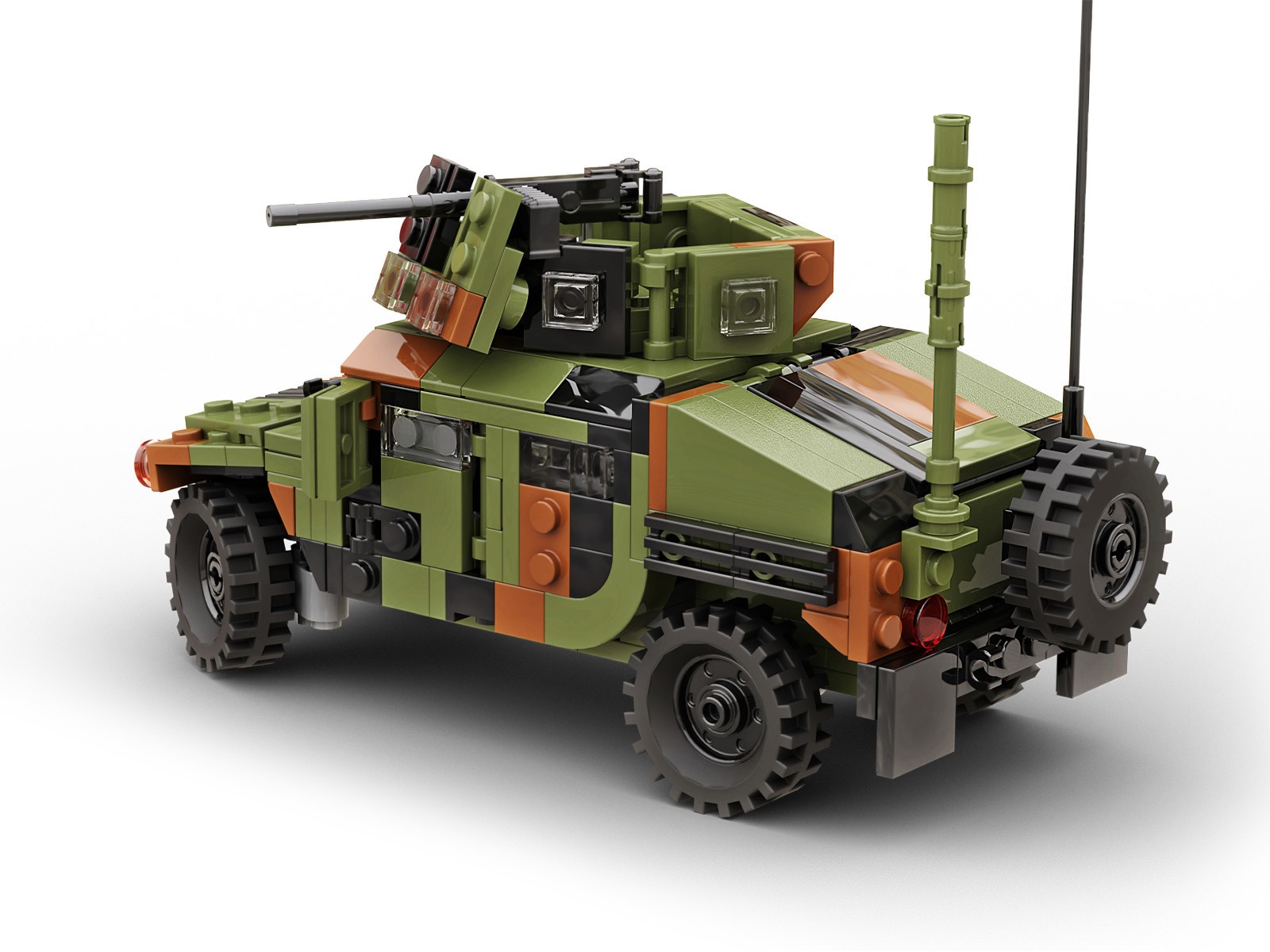 Build Army Humvee M1151 Combat Vehicle Brick Build Model Kit