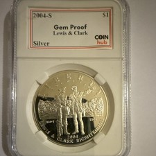 2004-S Lewis & Clark $1 Commemorative COIN hub Gem Proof