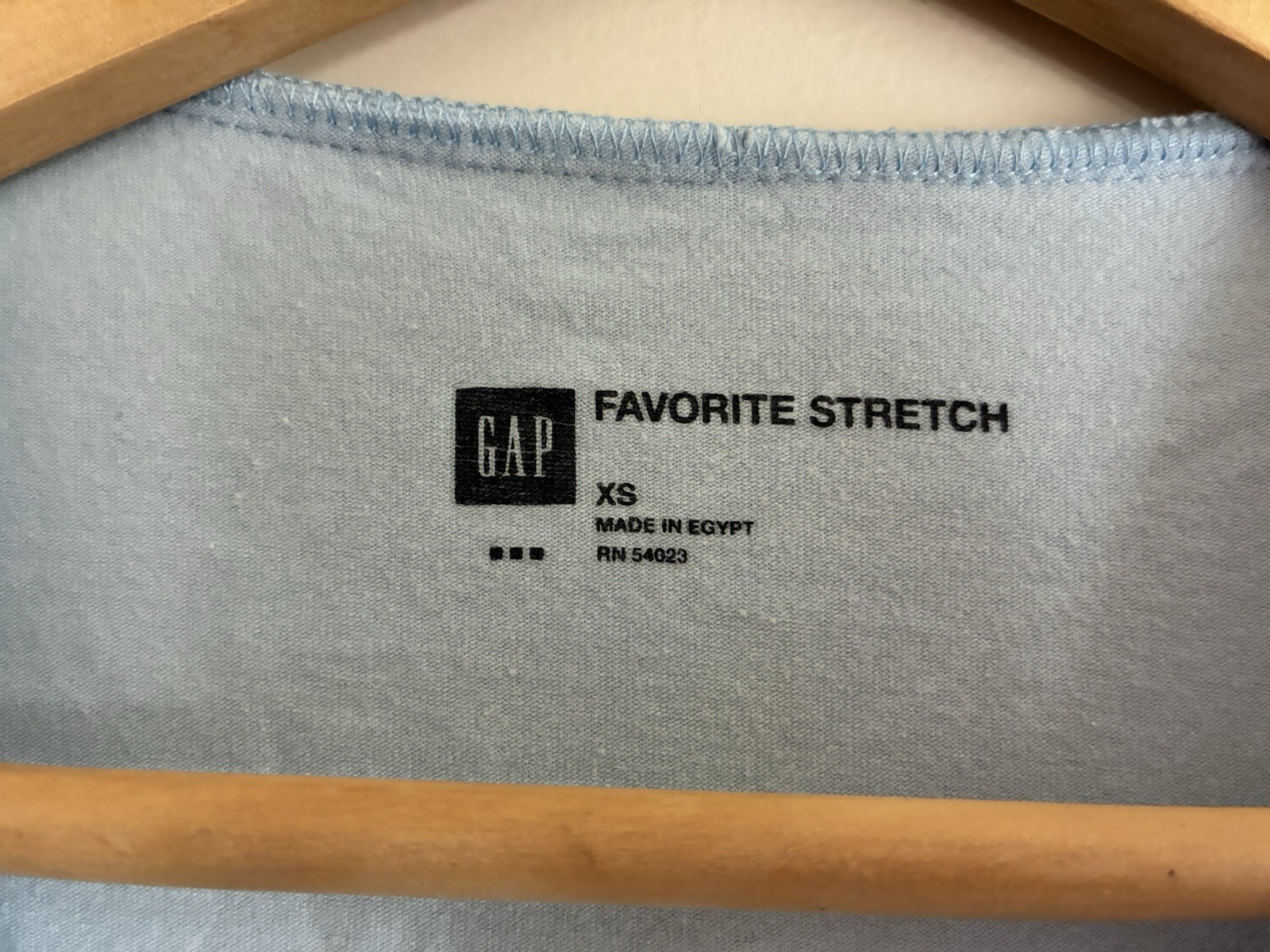 Gap Favorite Stretch Womens Solid Light Blue Cott… - image 2