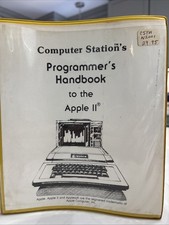 VTG Apple II Programmer's Handbook Computer Station 1981 Binder Manual RARE