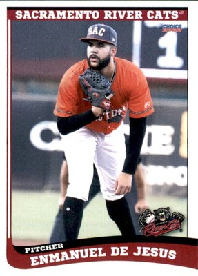 2022 Sacramento River Cats Choice 7 Enmanuel De Jesus Valencia Venezuela VZ Card