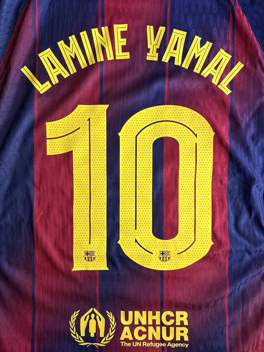 FC Barcelona 2025/26 Lamine Yamal Home Jersey, #10 Size