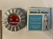 Walk-A-Matic Vintage Pedometer Early Mileage Tracker
