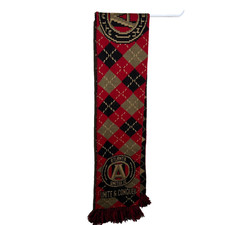 Atlanta United Soccer Scarf Two Sided Red Gold Football MLS Ruffnecks