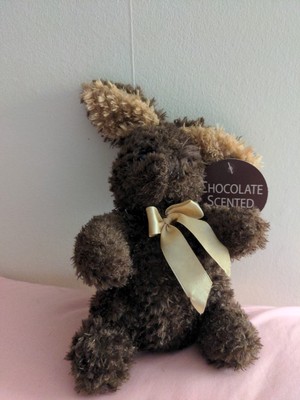 Vtg Dan Dee Chocolate Scented Bunny w/Tags Plush Easter Collectors Choice