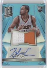 2014-15 Panini Spectra Rookie Jersey Blue Prizm 25/99 Tyler Ennis #115 Auto 2du