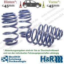 H&R Tieferlegungsfedern 45mm u.a.: Audi A4 8EC, Bj. 2004-2008