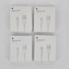 LOT of 4 Genuine Apple 1M 3.3' USB to Lightning Charging Cable A1480 - USED