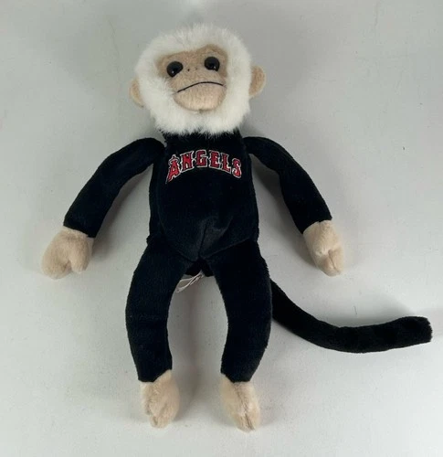 Vintage Ty Beanie Babies MLB LA Angels RALLY MONKEY Plush Toy (NO TAG)