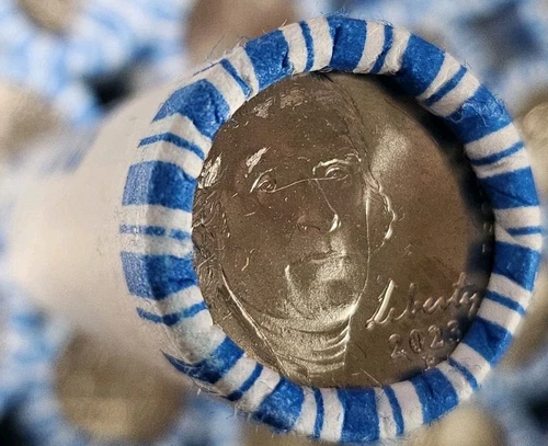 🔥 2023 P Jefferson Nickel BU Roll ✨ Brilliant Uncirculated – Bank Sealed! 🏦