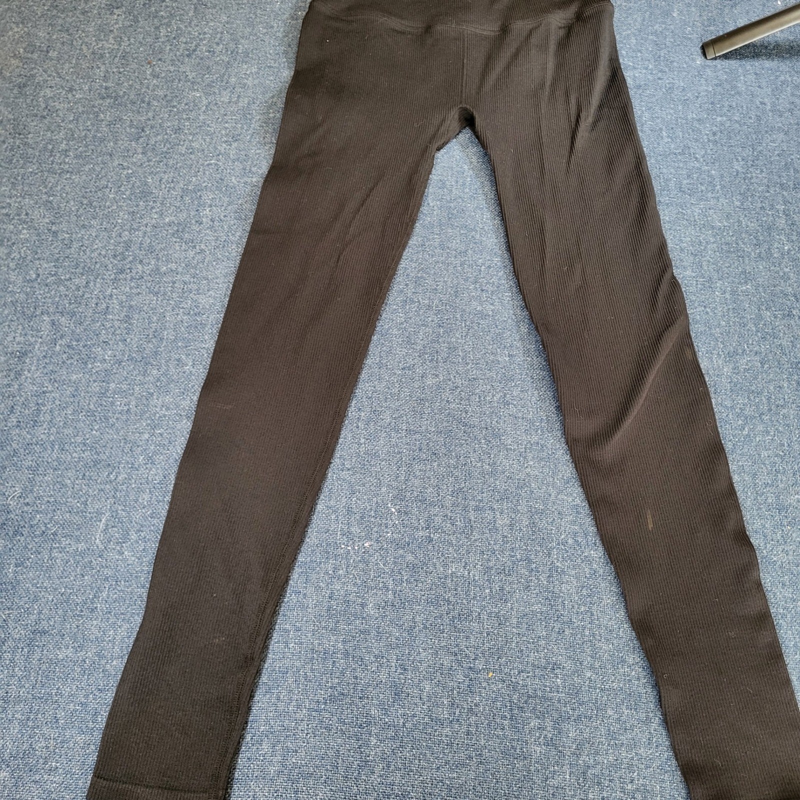 Fabletics Black Ribbed Seamless High Waisted Legg… - image 1