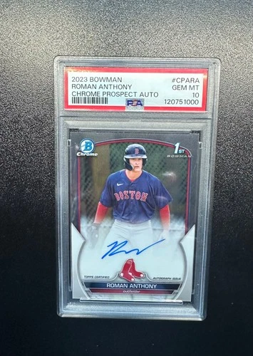 2023 Bowman Chrome Roman Anthony Autograph PSA 10 #CPA-RA