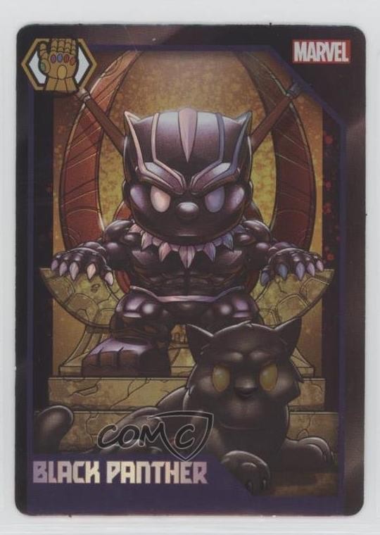 2022 Headstart Marvel Ooshies Holo Foil Black Panther 15gv