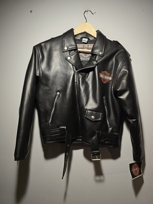 Harley Davidson Born To Ride Jacket  - Size 16/18 - Faux Leather - New With Tags