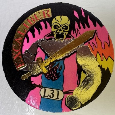 RARE 90s Pog - EXCALIBUR Slammer Whammers Special Edition Collectors Cap Vintage