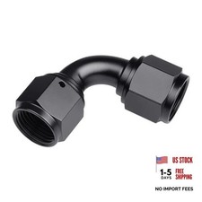 Female to Female Coupler Elbow Swivel Union Fitting Adapter 6AN 90 Degree