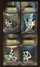 Ral Partha Crucible Metal Miniatures 4 Blisters of Infernal Elf Thorn-Cha NEW
