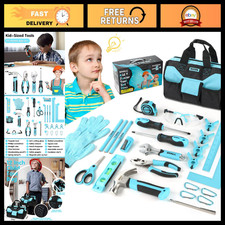 26-Piece Kids Tool Set with 12" Bag, Real Tools for Boys  Girls Age 6 , DIY  W