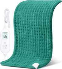 Heating Pad for Back, Period Cramps, Shoulder, Lap, 33"X17", Green