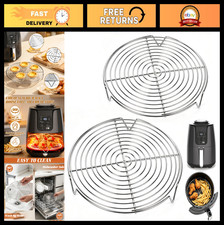 2 Pack Non-Stick Stainless Steel Air Fryer Racks for Ninja AF101, Kitchen Access
