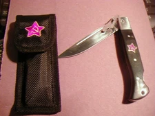 FOLDING LOCKBLADE WITH CROSS GUARD