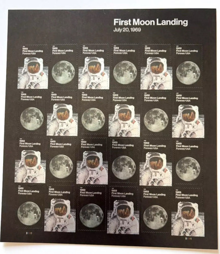 Scott#5399-5400-50th anniversary of First Moon Landing forever stamp sheet MNH