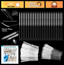 100 Pcs Tracheostomy Cleaning Brushes - Nylon Bristle Trach Tube Cleaner 10mm
