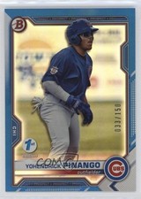 2021 Bowman Draft 1st Edition Blue Foil 33/150 Yohendrick Pinango #BD-25 0yd6