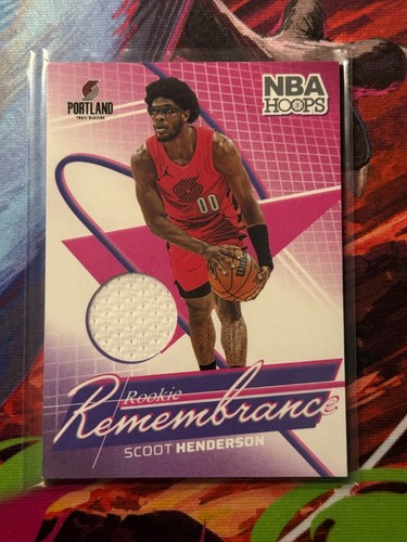 Scoot Henderson #RR-SHB 2024 Panini NBA Hoops Rookie Remembrance card