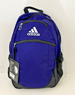 Adidas Striker II Team Backpack Purple/Black 16'' Laptop Storage NWT