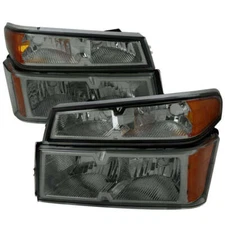 Fits 04-12 CHEVROLET COLORADO Euro Headlight With Smoked Lens