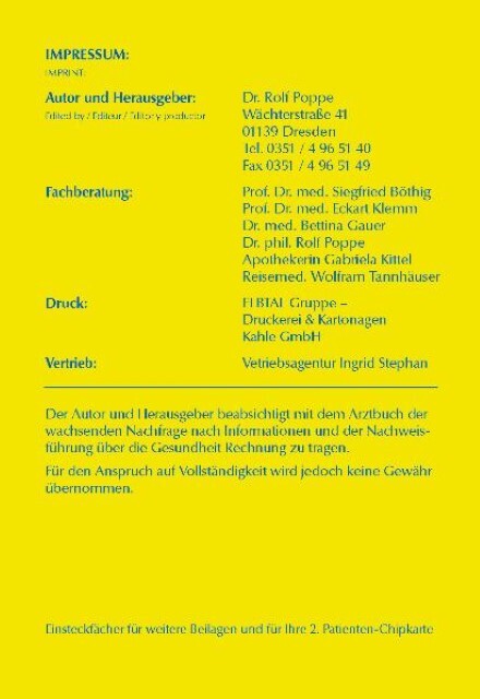 Thumbnail - Mein Arztbuch Für Meine Gesundheit Rolf Poppe