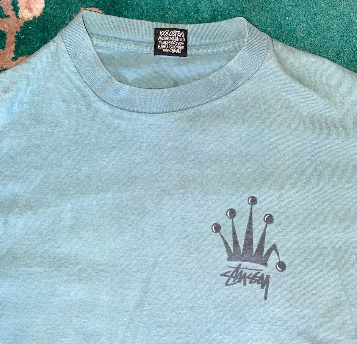90s old stussy tee L/S