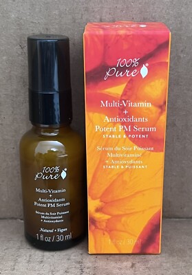 100% Pure Multi-vitamin + Antioxidants Potent PM Serum 1oz